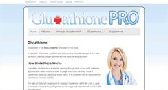 Desktop Screenshot of glutathionepro.com